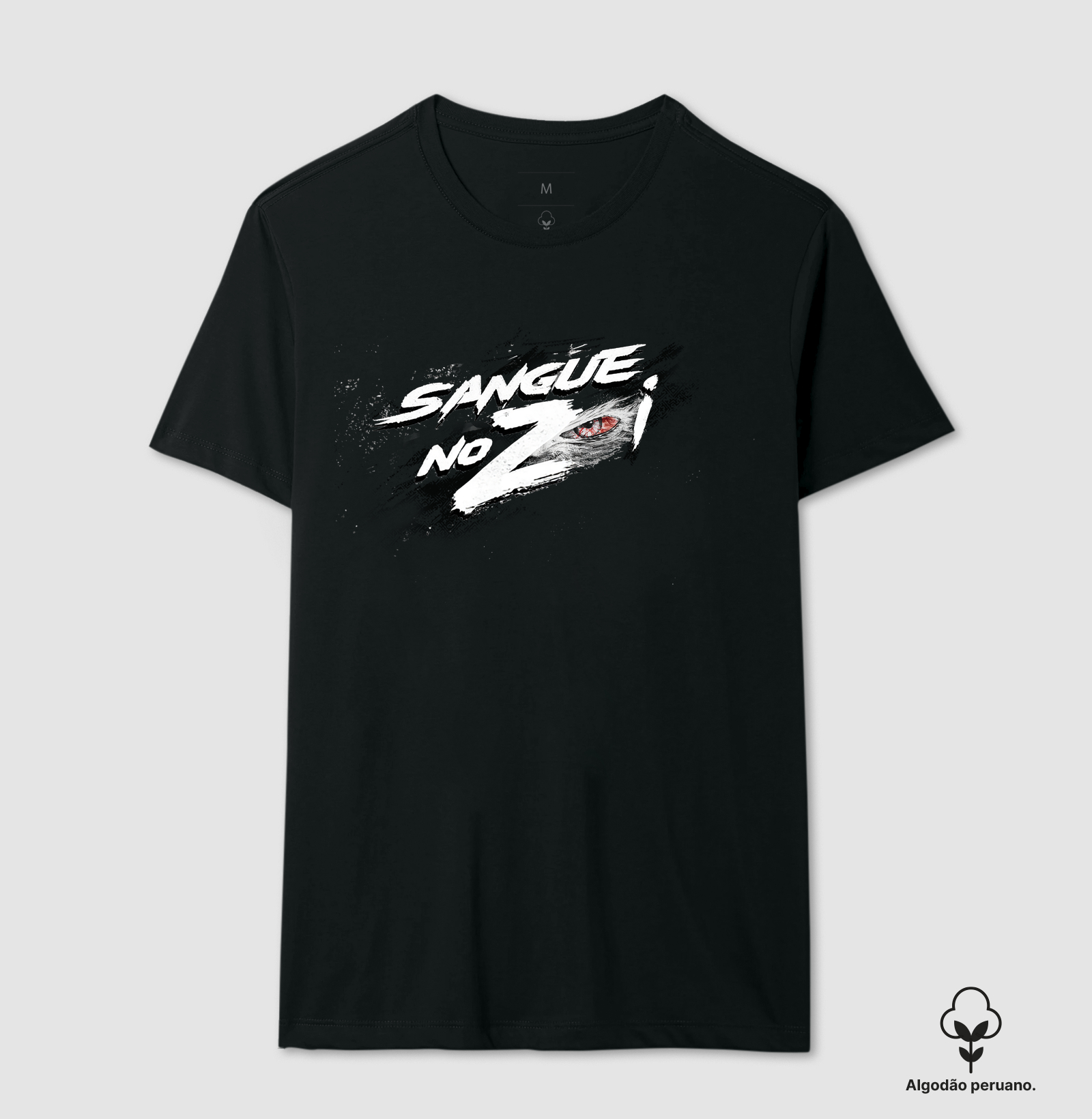 logomarca Sanguenozói - Camiseta Algodão Peruano