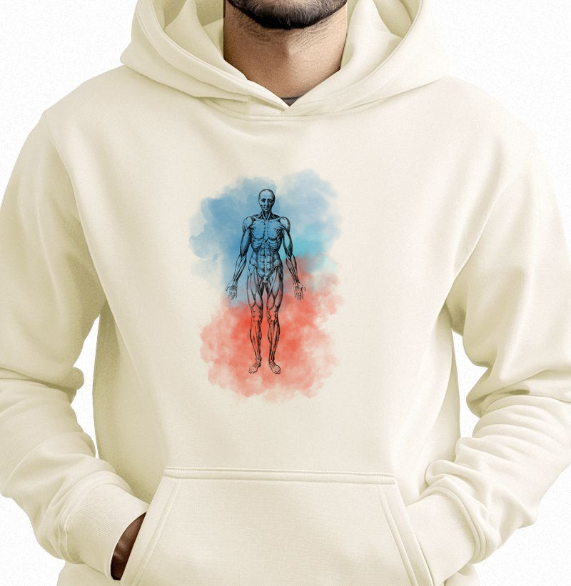Hoddie Moletom Anatomia Artística