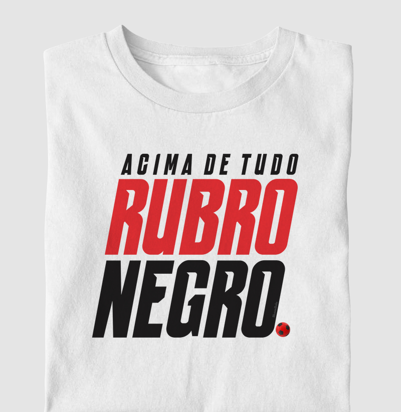 Camiseta Acima de Tudo Rubro Negro