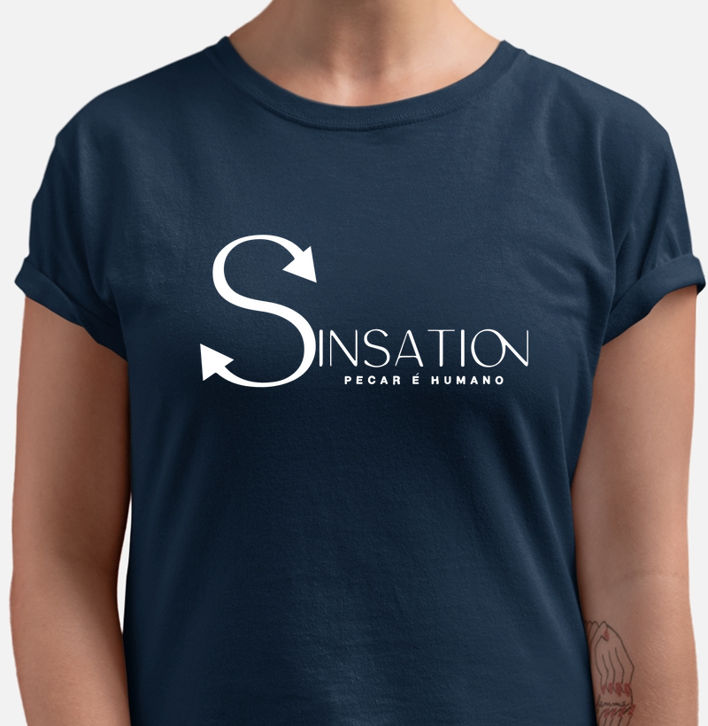 Camiseta - Sinsation - Logo in White