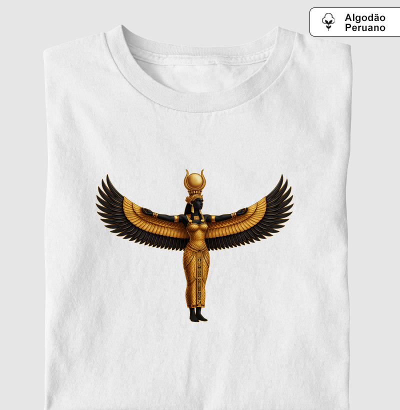 Ísis Negra - Camiseta Algodão Peruano