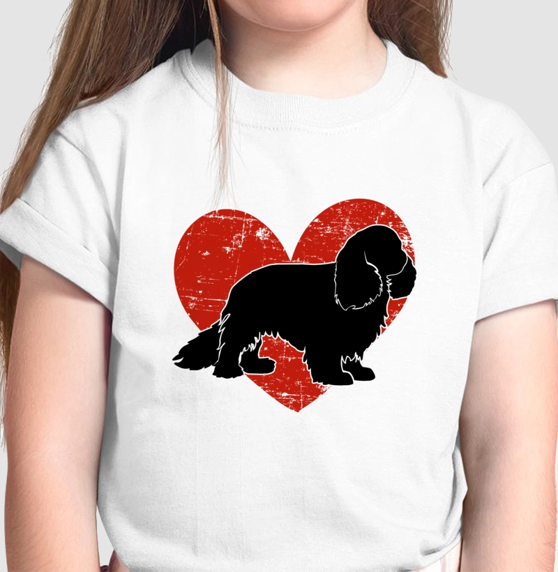 Camiseta Infantil Cavalier King Charles Spaniel Modelo 02