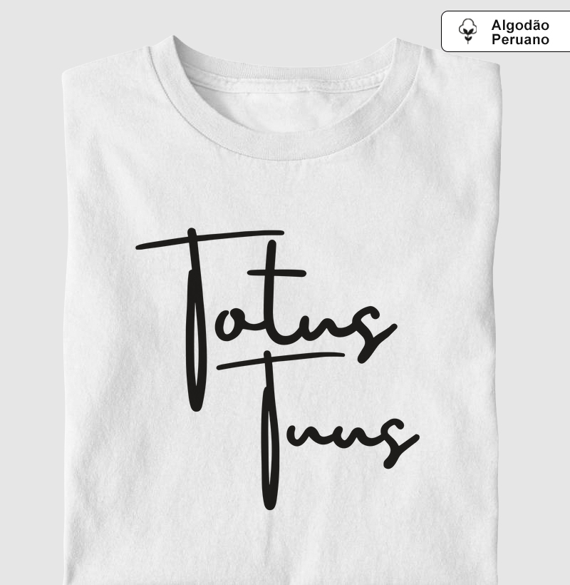 Totus Tuus Minimalista - Algodão Peruano