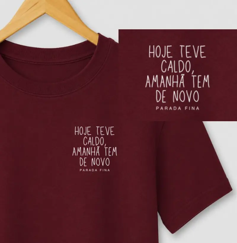 hoje teve caldo, amanhã tem de novo