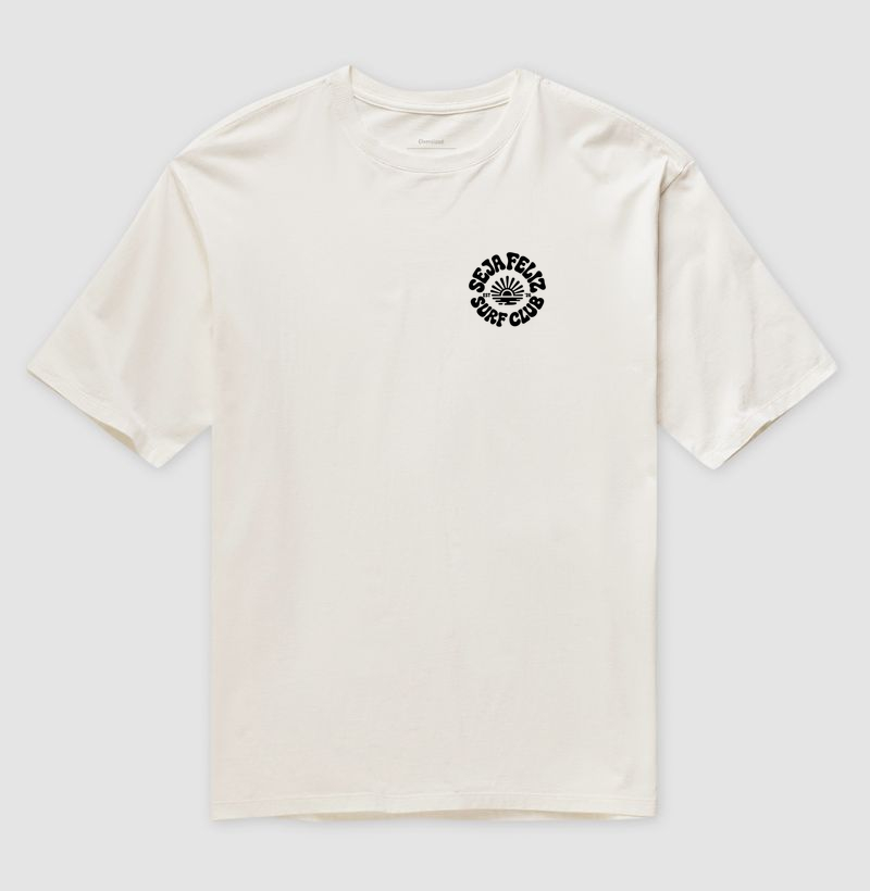 Seja Feliz Surf Club – EST. 26  - Camiseta Oversized