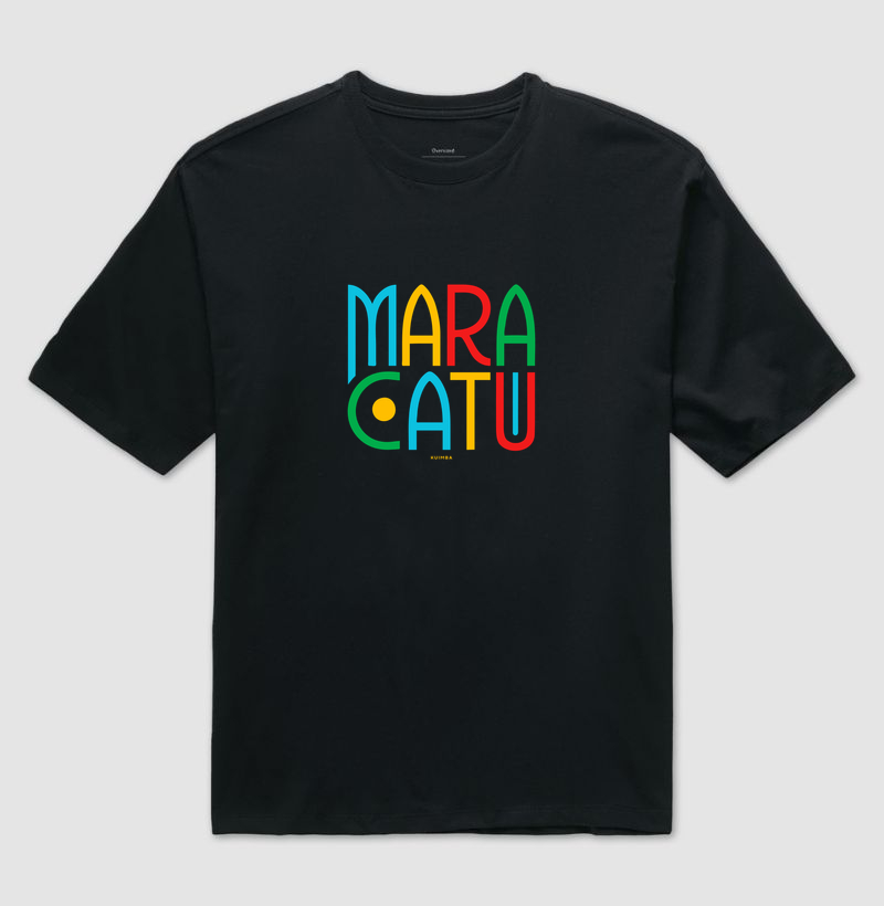 Maracatu grafismo colorido - Camiseta Oversized