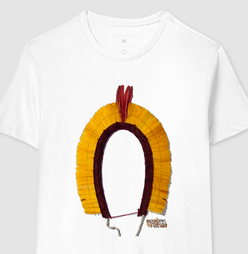 Coroa Dourada Cocar Indígena