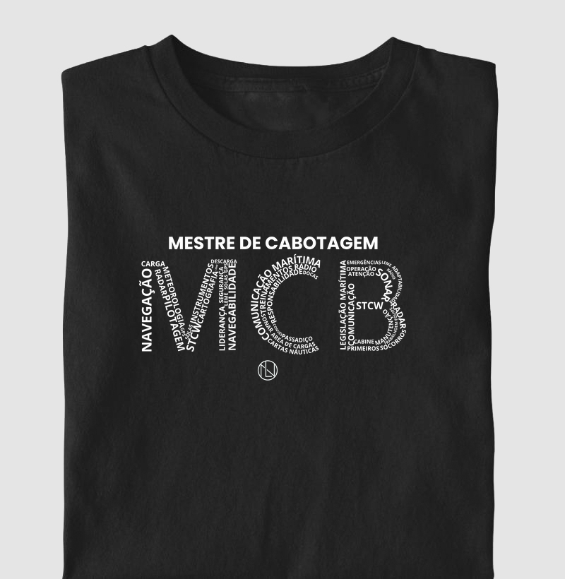 Camiseta Mestre de Cabotagem palvras