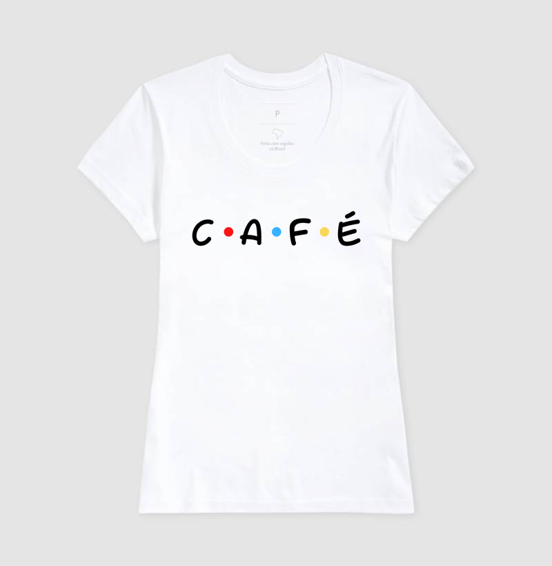 Camiseta Feminina Friends coffe