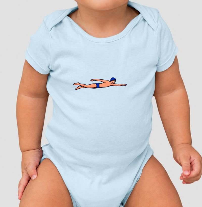Body Infantil Natação - Nadador Crawl (1) - Body Infantil