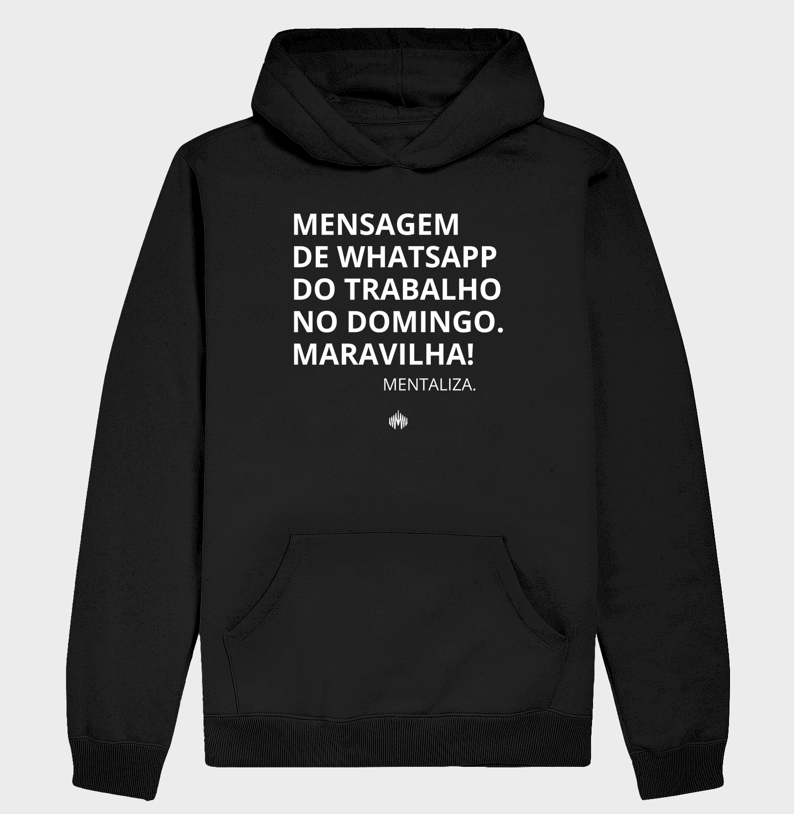 Mensagem de whatsapp do trabalho no domingo. Maravilha!