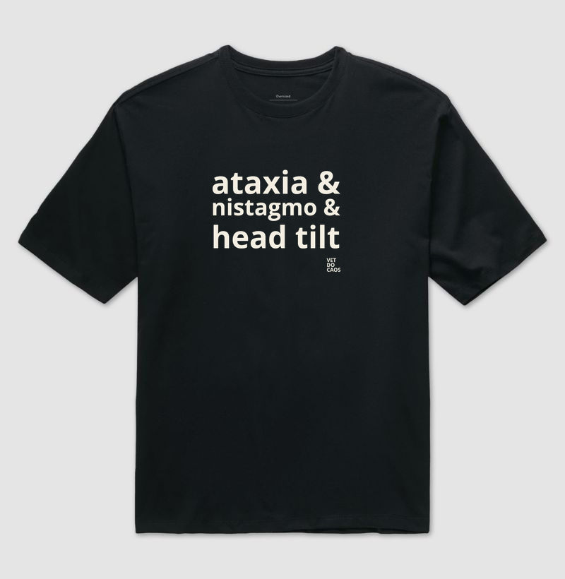 ataxia & nistagmo & headtilt offwhite