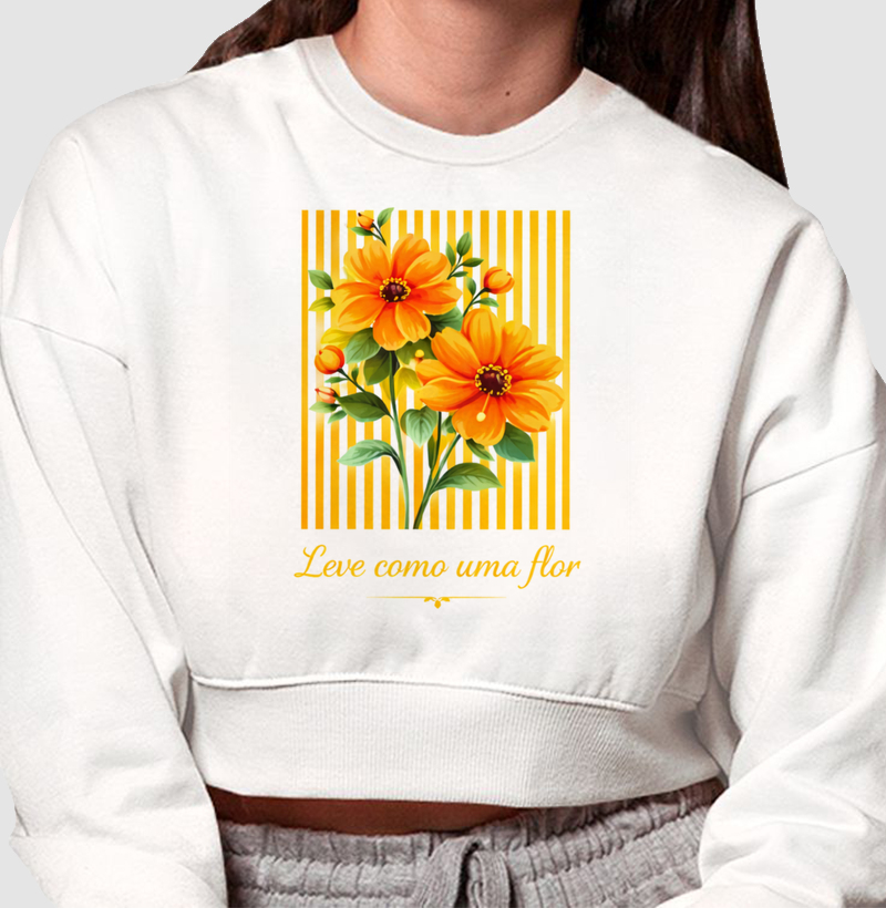 Camiseta Leve como uma flor 
