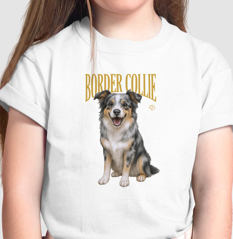 Border Collie Merle Vintage