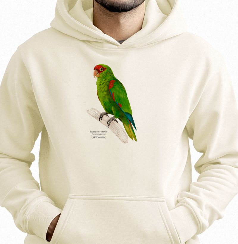 Aves do Brasil - Papagaio-charão - Moletom Hoodie