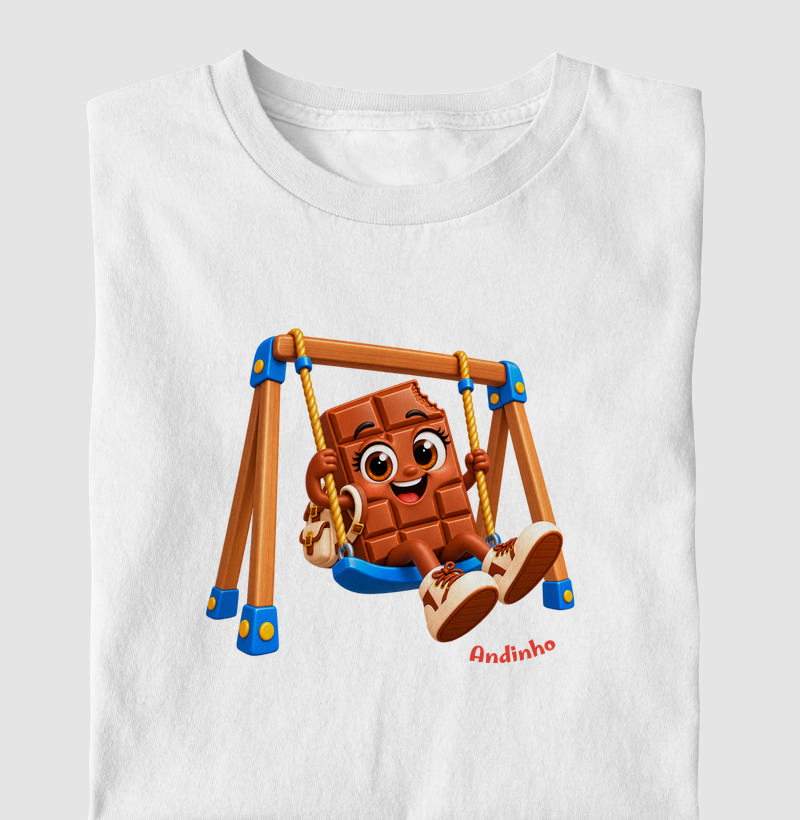 Andinho no Balanço - Camiseta Infantil
