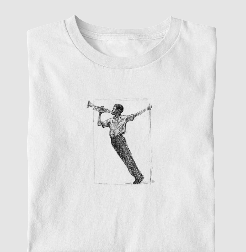 Chet Baker Jazz - Arte - Camiseta Infantil