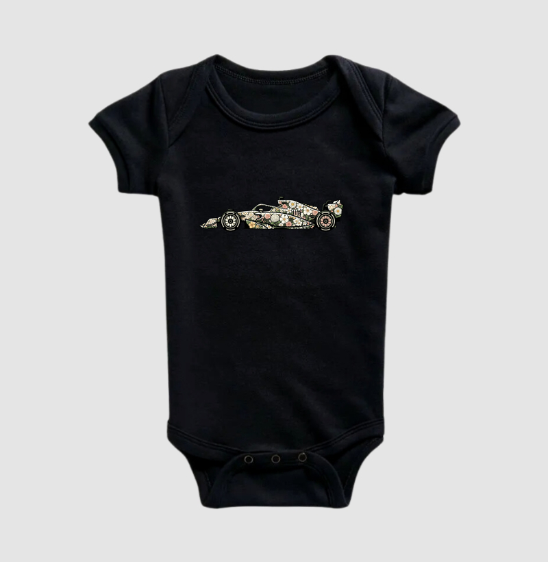 Fórmula 1 Floral - Body Infantil