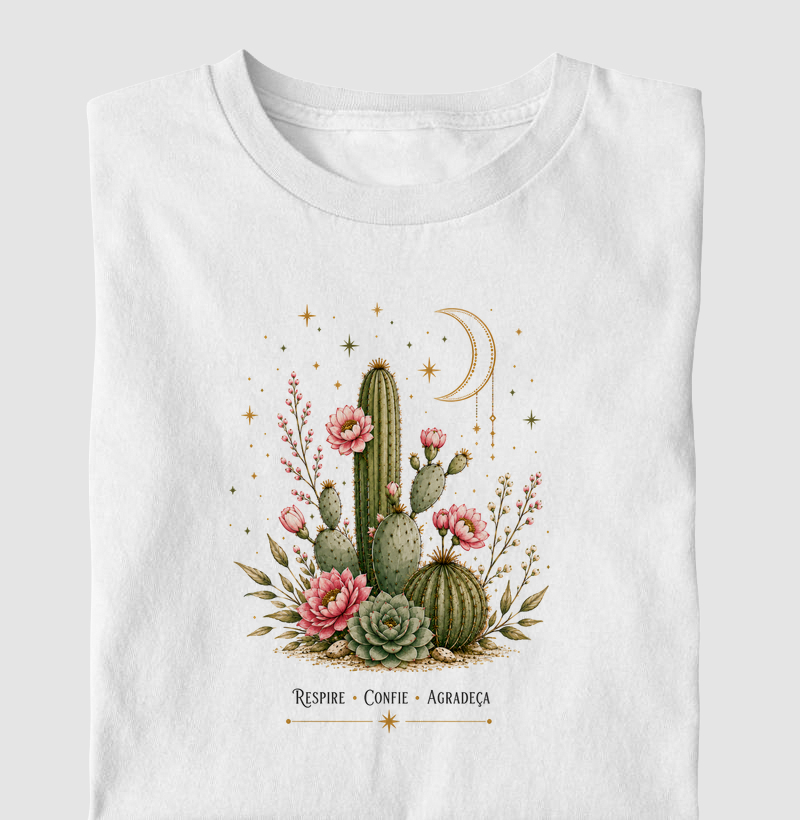Camiseta Flor no deserto