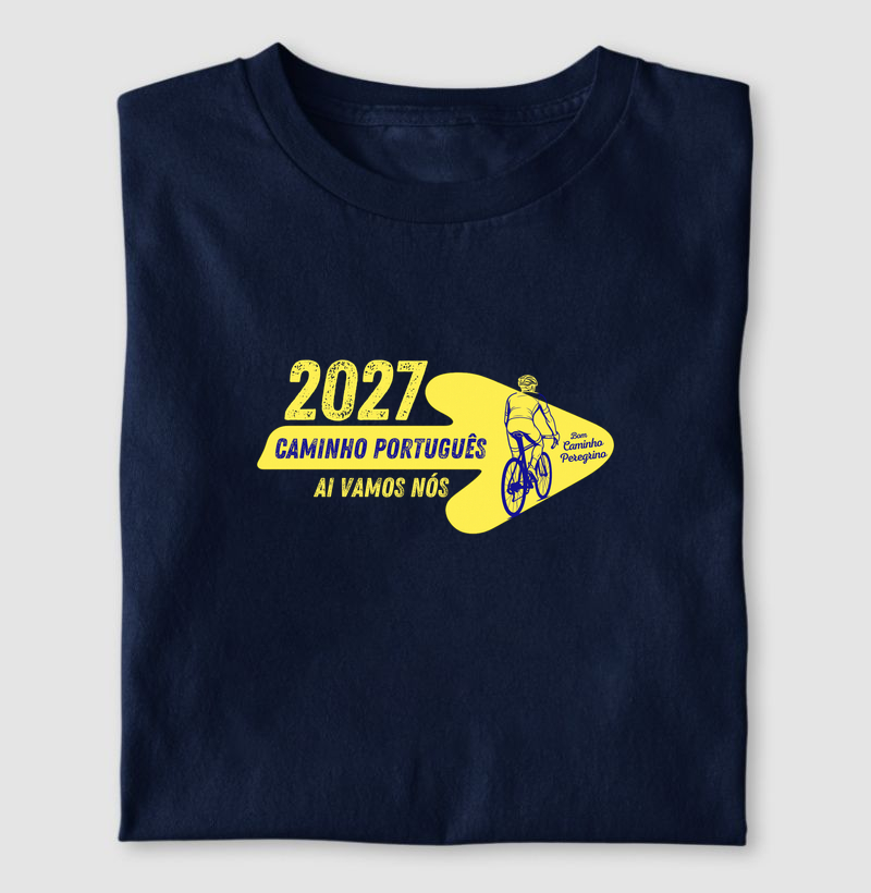 2027 Caminho Português Ai Vamos Nós | Bicigrinos - Camiseta