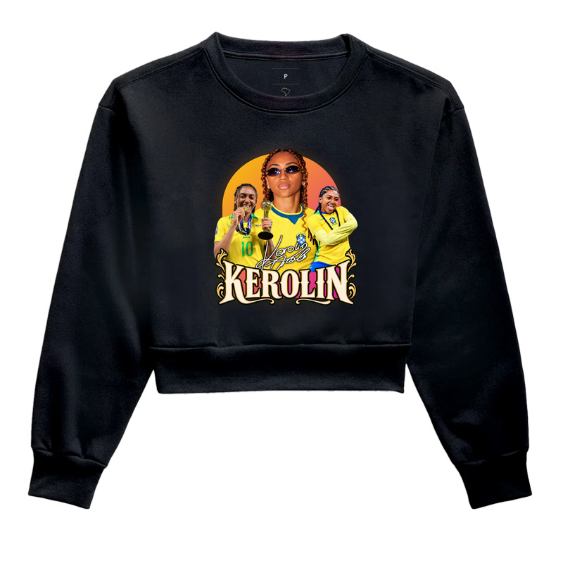 Kerolin — Futebol Brasileiro - Cropped Moletom