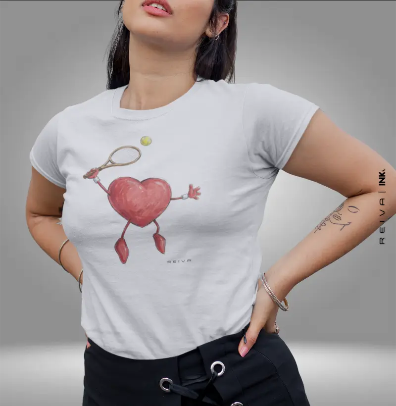 Camiseta de Tênis: Heart Athlete Passion
