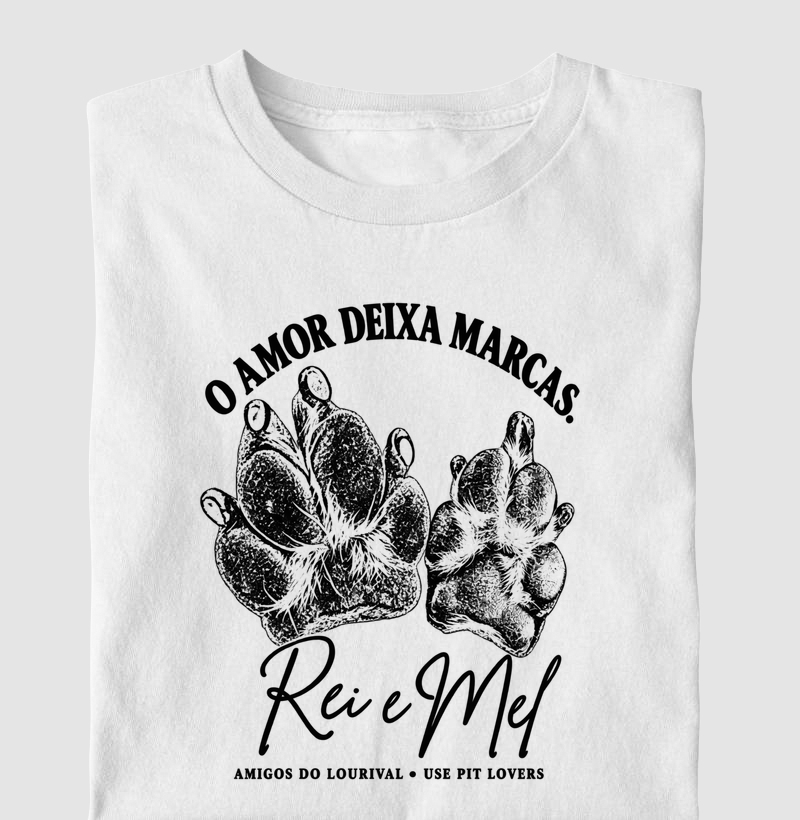 O AMOR DEIXA MARCAS. - Camiseta