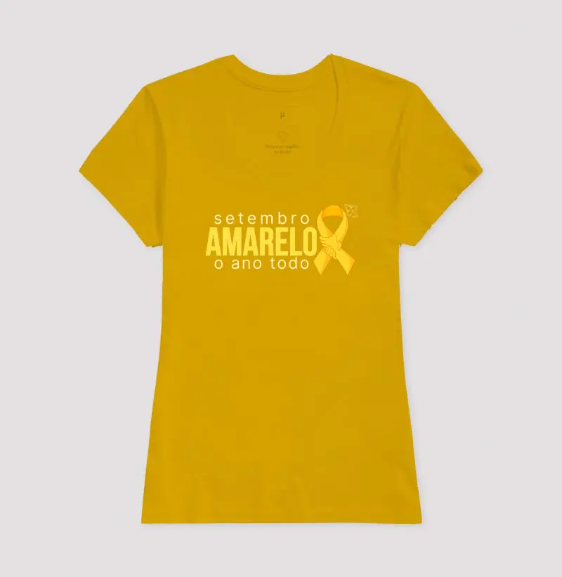 Baby Look - Setembro Amarelo O ANO TODO
