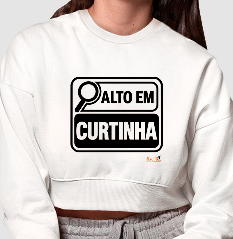 Alto em Curtinha - Cropped Moletom