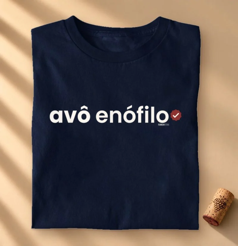 Camiseta Vinho - Avô Enófilo - Camiseta