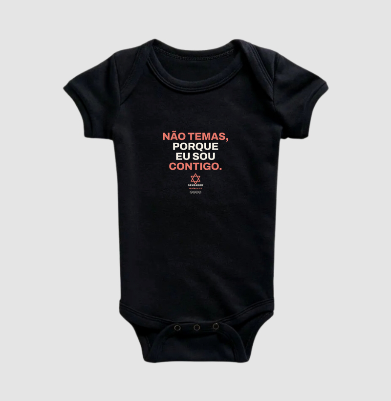 Body Infantil Cristão Não Temas Israel Vivo