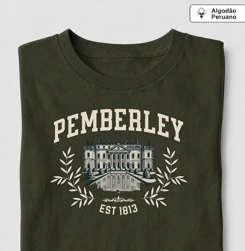 Camiseta Pemberley – Orgulho e Preconceito | Jane Austen | Algodão Premium 