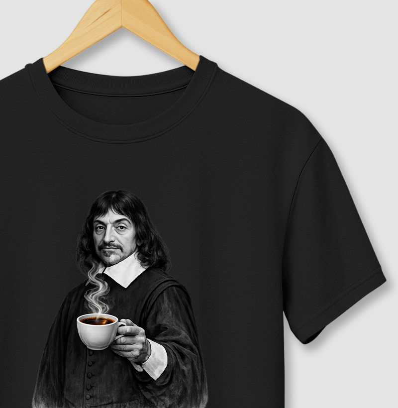Descartes - Penso, Logo Tomo Café
