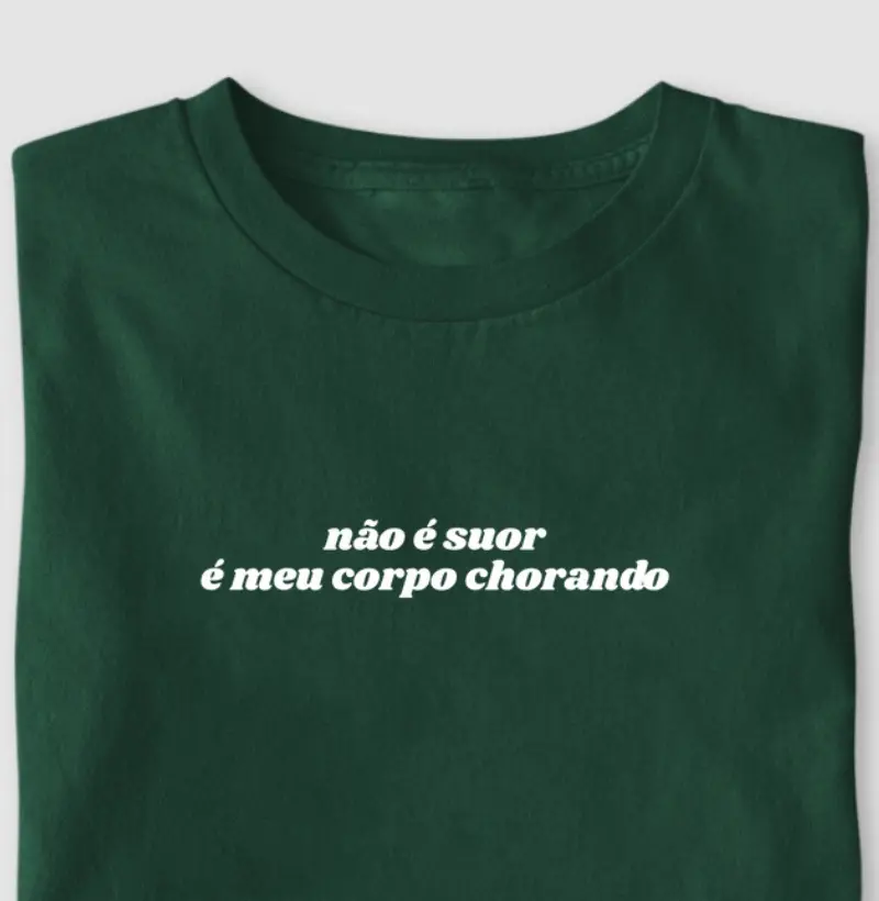 É meu corpo chorando