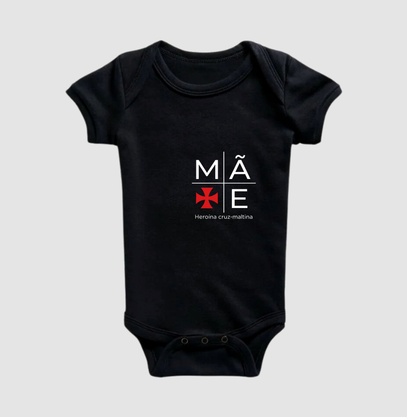 Mãe heroína minimalista - Body Infantil