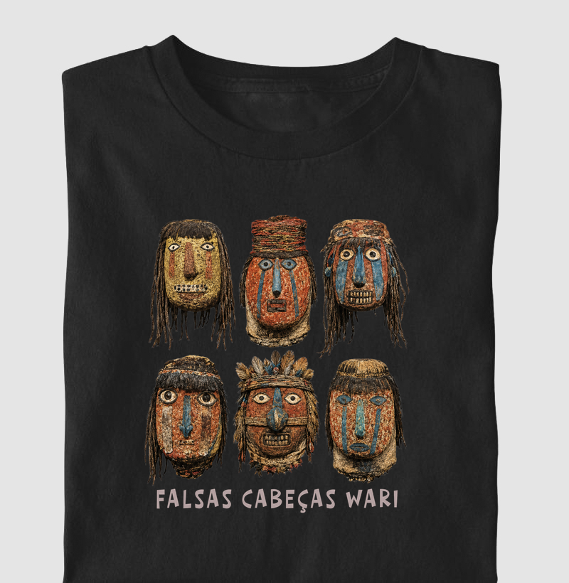 Camiseta Falsas Cabeças Wari