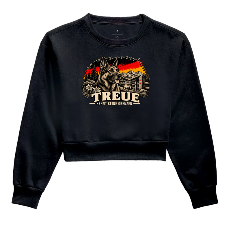 Treue kennt keine Grenzen - Cropped Moletom