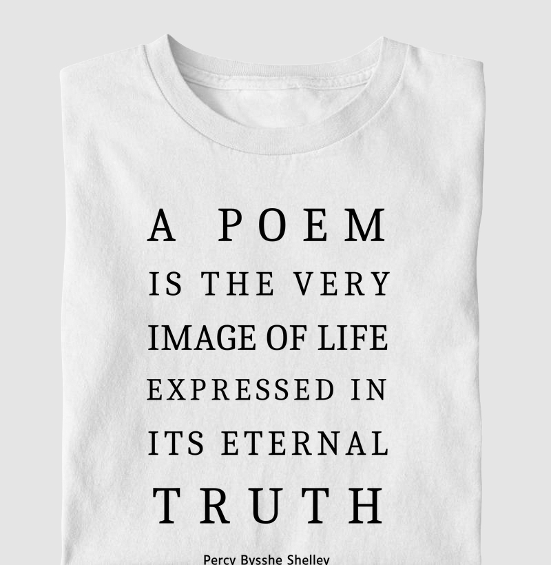 A poem is the very image of life - Percy Shelley