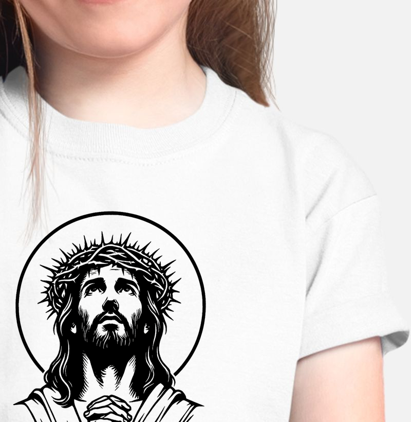 Cristro rezando - Minimalista
