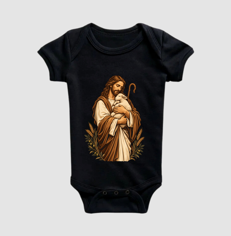 O Bom Pastor - Cristo Vivo - Body Infantil