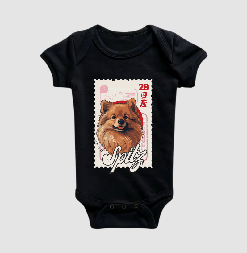 Body Infantil Nihon Spitz Brown Dog Pulse