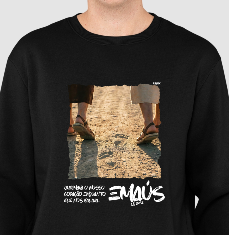 Moletom Algodão com Estampa - Emaús