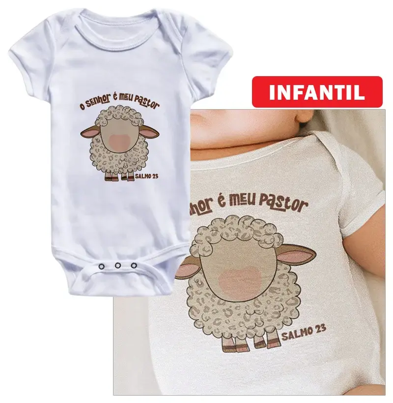 O Senhor é meu Pastor Body Infantil