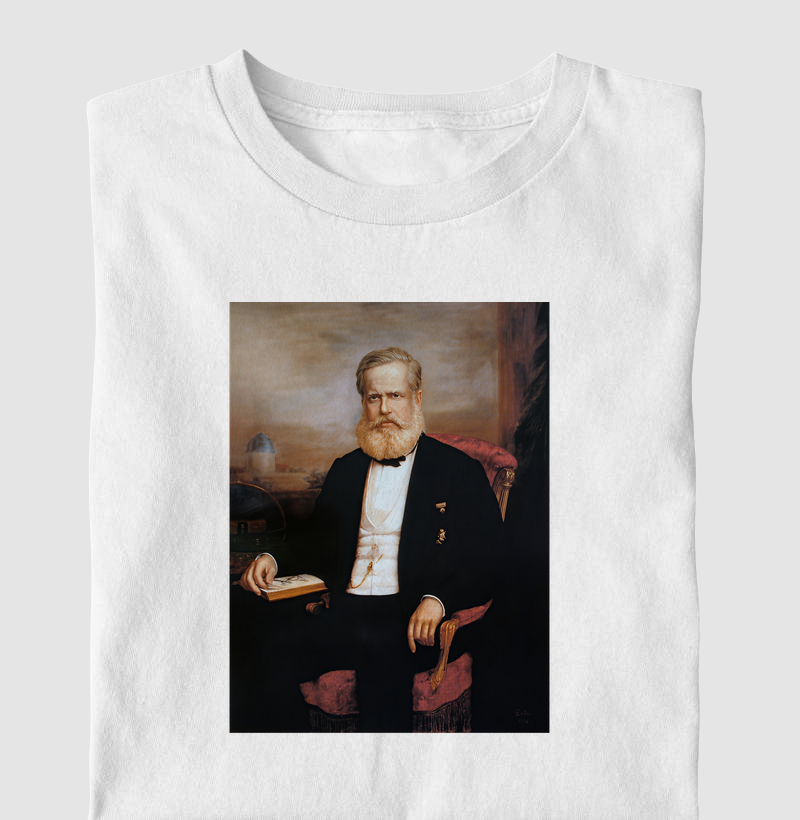 Camiseta O Imperador e o Livro (1875)