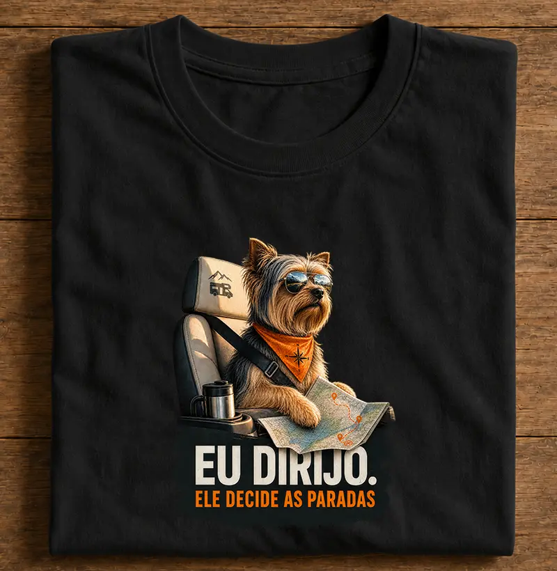 Eu Dirijo. Ele Decide as Paradas — Yorkshire Terrier