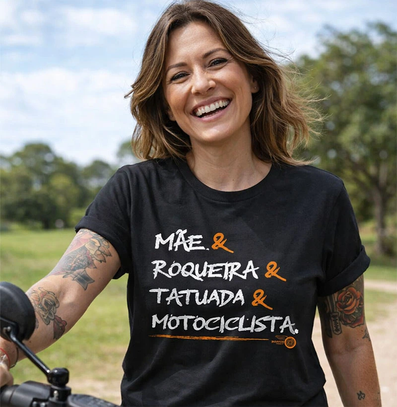 Mãe, Roqueira, Tatuada, Motociclista 