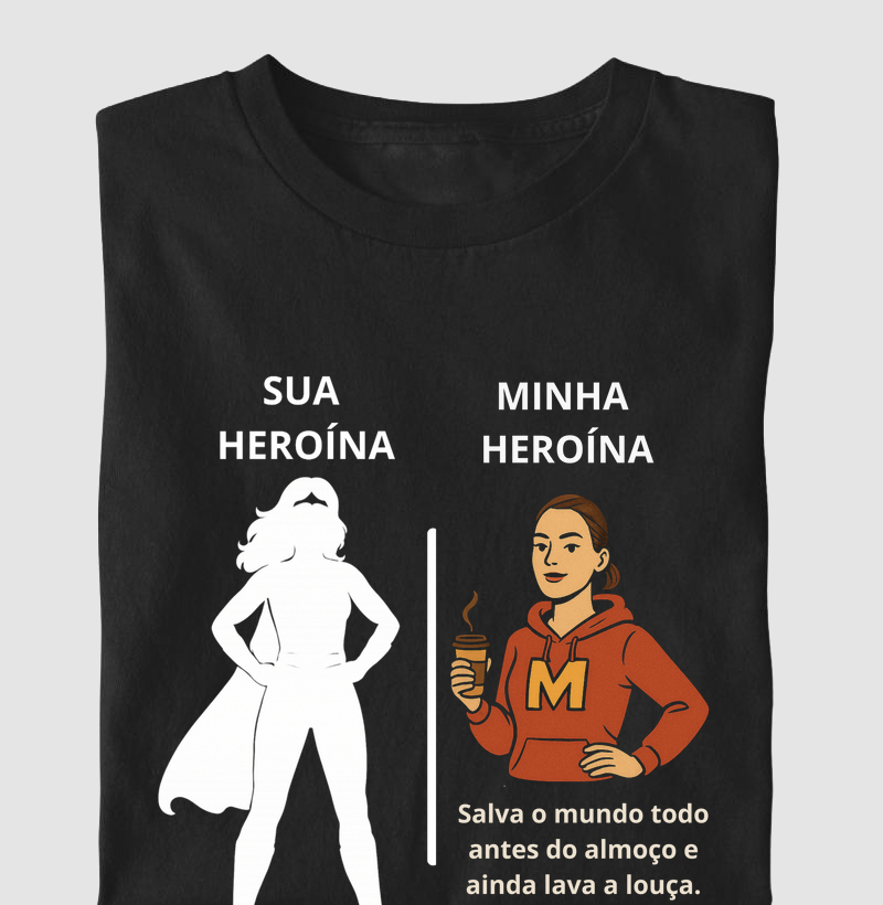 Mãe super heroína.