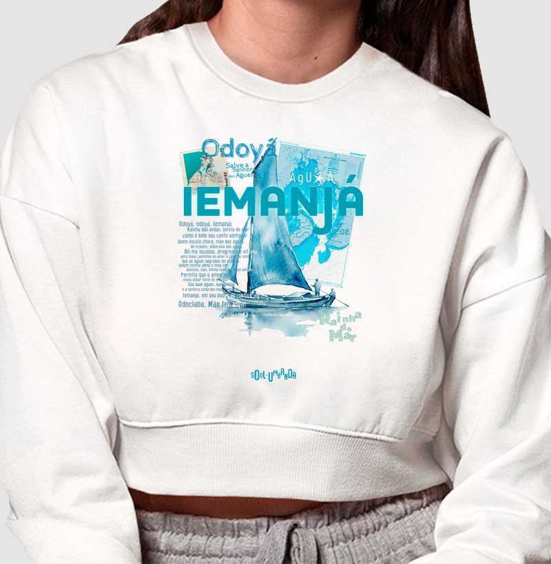 moletom cropped IEMANJÁ oração