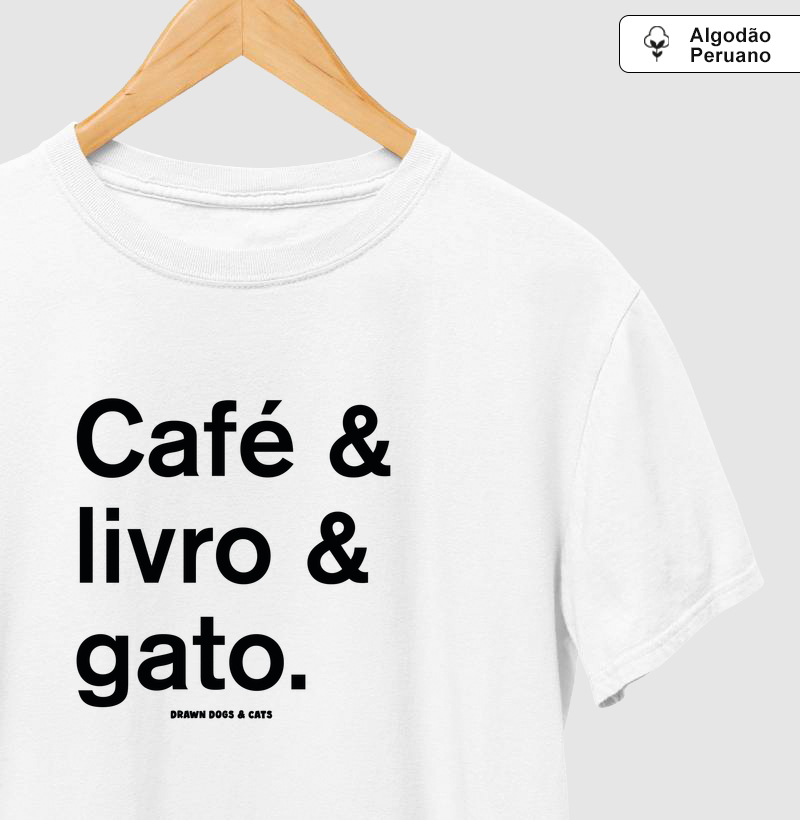 Café & livro & gato