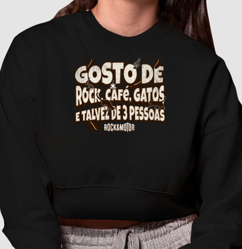 Rock, Café, Gatos e 3 Pessoas